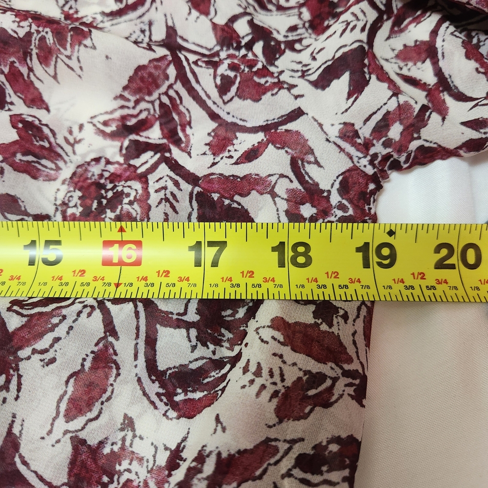 Tasha Polizzi Free Spirit Duster Size Medium Rose Paisley Open Lace Sheer Boho - Picture 13 of 16